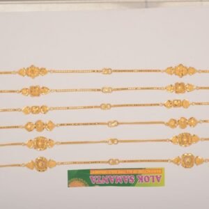 916 Gold  Dazzling  Ladies Anklets SANAN01