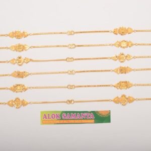 916 Gold  Unique  Ladies Anklets SANAN02