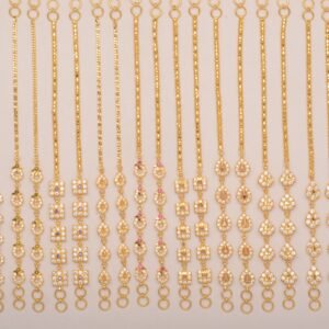 916 Gold  Designer  Ear Chain SANEC02