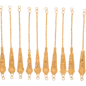 916 Gold Designer Ear Chain SANEC09
