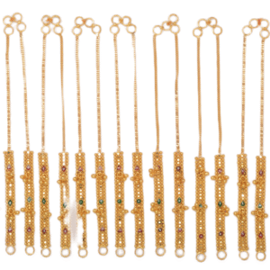 916 Gold Stylish Ear Chain SANEC15
