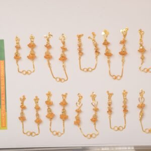 916 Gold  Floral   Ear Chain SANEC23