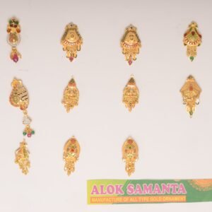 916 Gold Designer Earrings SANER02