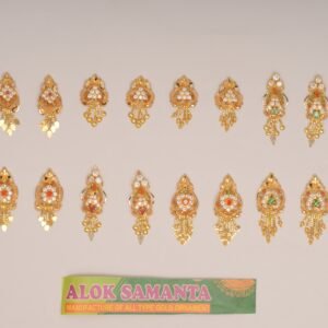 916 Gold Modern Earrings SANER04