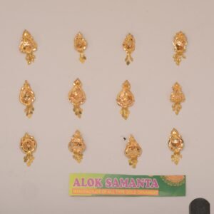 916 Gold Unique Earrings SANER101