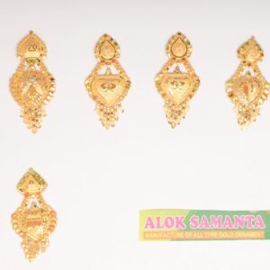 916 Gold Unique Earrings SANER124