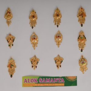 916 Gold Unique Earrings SANER140