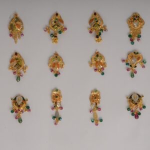 916 Gold Stylish Earrings SANER142