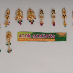 916 Gold Fancy Earrings SANER144