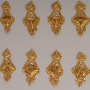 916 Gold Fancy Earrings SANER152
