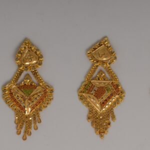 916 Gold Classic Earrings SANER154