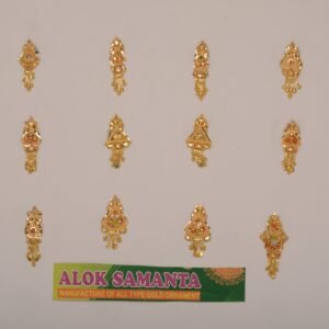 916 Gold Fancy Earrings SANER160