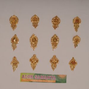 916 Gold Classic Earrings SANER162
