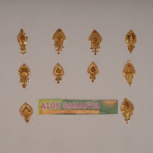 916 Gold Unique Earrings SANER164