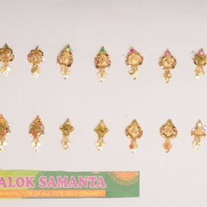 916 Gold Floral Earrings SANER23