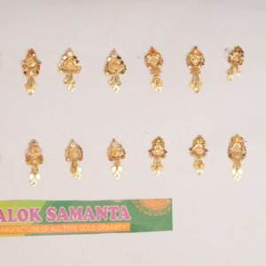 916 Gold Simple Earrings SANER26