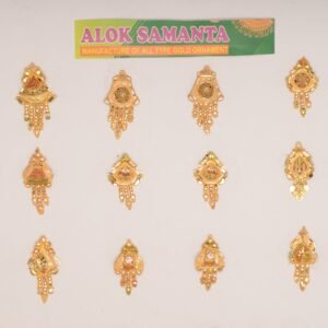 916 Gold Classic Earrings SANER50