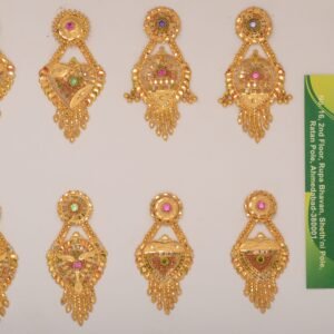 916 Gold Handmade Earrings SANER61