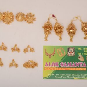916 Gold Antique Earrings SANER64