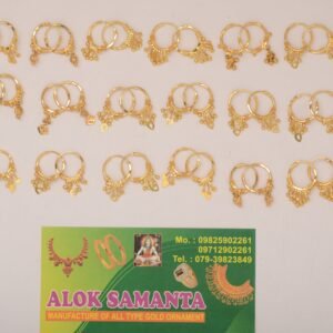 916 Gold Fancy Earrings SANER65