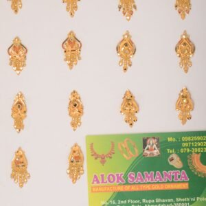 916 Gold Dazzling Earrings SANER81
