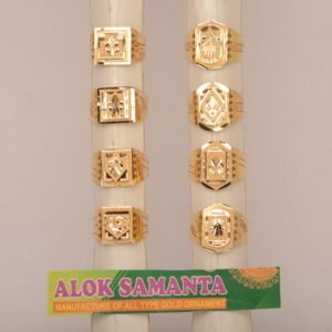 916 Gold Fancy Gents Ring SANGR01