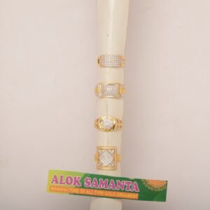 916 Gold Delicate Gents Ring SANGR07