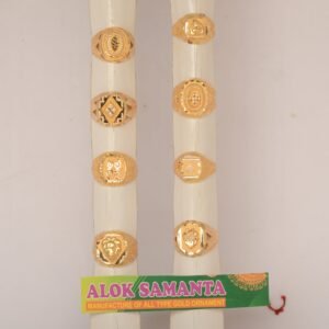 916 Gold Sparkling Gents Ring SANGR22