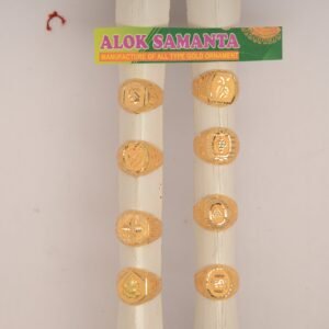 916 Gold Floral Gents Ring SANGR23