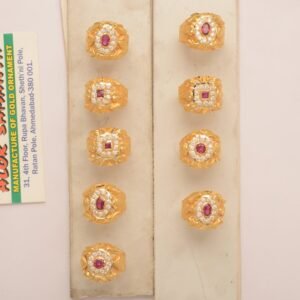 916 Gold Shining Gents Ring SANGR30