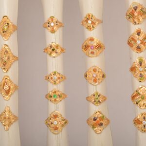 916 Gold Modern Ladies Ring SANLR04