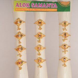 916 Gold Simple Ladies Ring SANLR26