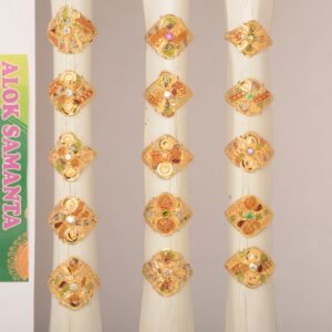 916 Gold Flair Ladies Ring SANLR31