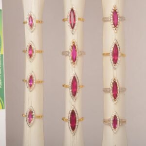 916 Gold Cocktail Ladies Ring SANLR36