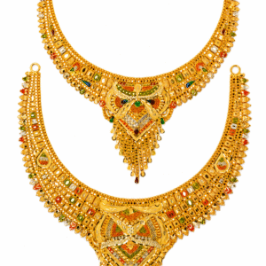 916 Gold Modern Necklace SANNS04