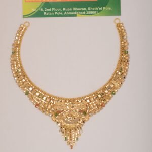 916 Gold  Indian Design  Necklace SANNS11