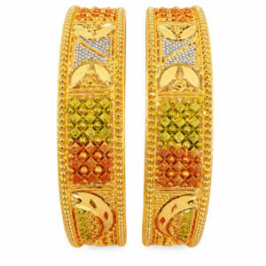 916 Gold Meenakari Bangles SANB05