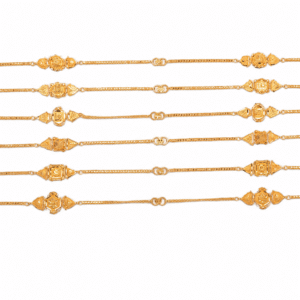 916 Gold  Unique  Ladies Anklets SANAN02