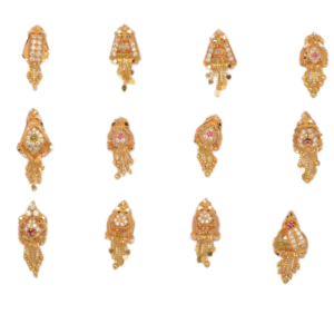 916 Gold Classic Earrings SANER05