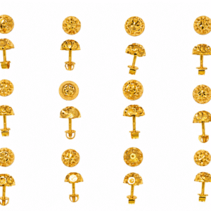 916 Gold Delicate Earrings SANER07