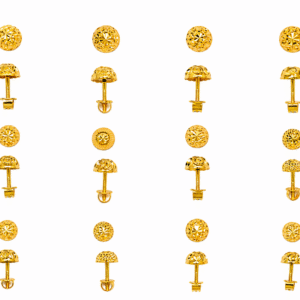 916 Gold Royal Earrings SANER08
