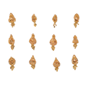 916 Gold Unique Earrings SANER101
