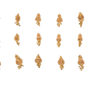 916 Gold Dazzling Earrings SANER103