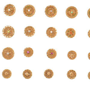 916 Gold Classic Earrings SANER106