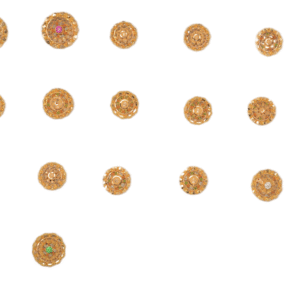 916 Gold Designer Earrings SANER107