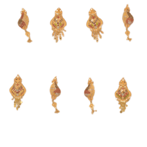 916 Gold Unique Earrings SANER108