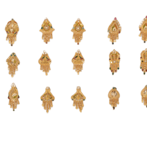 916 Gold Indian Design Earrings SANER11