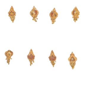 916 Gold Fancy Earrings SANER112