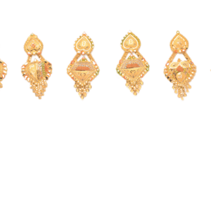 916 Gold Fancy Earrings SANER120