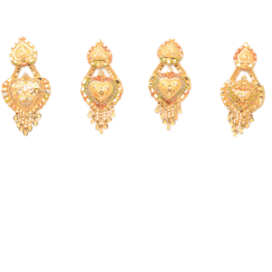 916 Gold Classic Earrings SANER122